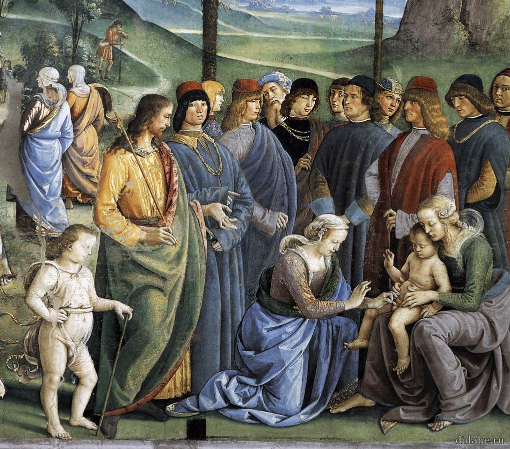 Пьетро Перуджино (1450 -1523) Фрескa, 1482г, Сикстинская капелла